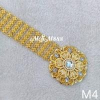 ราคา เข็มขัดชุดไทย เข็มขัดเจ้าสาว เครื่องประดับชุดไทย เข็มขัดสีทอง (16467517779)