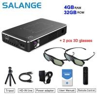 ราคา DLNA 1080P Salange โปรเจคเตอร์ P10 DLP 4K Android WiFi Mini Projector รองรับ DLNA 1080P 350 ANSI USB Projector สำหรับ Mac Windows สำหรับ iPhone (14708524855)
