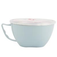 ราคา ส่งของไว ถ้วยสแตนเลส หุ้มพลาสติก2ชั้น พร้อมหูจับ ฝาปิด กันความร้อน 900ml มี 3 สี Stainless Bowl มีฝาปิดสูญญากาศ ชามสแตนเลส ถ้วยมาม่า ถ้วยข้าว (14414916830)