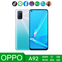 ราคา OPPO A92 แรม 12 รอม 256 GB สแกนนิ้วด้านข้าง หน้าจอ 6 5 นิ้ว เอนดอย 10 ติดฟิล์มกระจกให้ฟรี รับประกันสินค้า 1 ปี (20265466799)