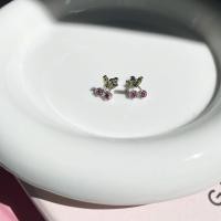 ราคา Cherry Stud ต่างหูสตั๊ดรูปเชอร์รี่ (20167934699)