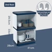 ราคา SUNOOM ตู้คว่ำจานชาม ตู้เก็บจานชาม ที่ใส่ช้อนส้อม ที่คว่ำจานมีฝา ที่เก็บจานชาม ชั้นวางในครัว ที่คว่ำจาน ชั้นวางจานชาม 1 ชั้น 2ชั้น 3 ชั้น (20435458167)