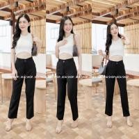 ราคา G03 กางเกงผ้าฮานาโกะ ขากระบอกเล็ก เอวสูง ซิปหน้า สินค้างานป้าย ไซส์S 3XL (20064885470)