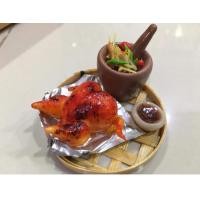ราคา อาหารจิ๋ว งานปั้นจิ๋ว ส้มตำยกครกไก่ย่างน้ำจิ้มแจ่ว (11182199409)