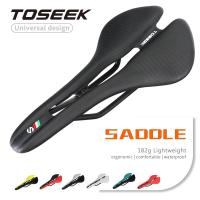 ราคา TOSEEK อานรถจักรยานเสือหมอบเสือภูเขา MTBเบาะนั่งรถจักรยานเสือหมอบคาร์บอนระบายอากาศได้ดีสวมใส่สบาย143X280mm (11885523154)