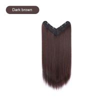 ราคา วิกผมตรง แฮร์พีชแบบแพตรง แบบกิ๊บ4ตัว ทรงV ยาว45 60cm ไหมนิ่มมาก แฮร์พีช แบบแพ ผมตรง HZ330 (20384293665)