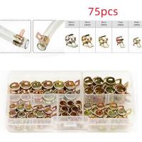 ราคา 75ชิ้น 115ชิ้น าดรถคลิปสปริงสายท่อเชื้อเพลิงคลิปท่อน้ำAirที่หนีบหลอด Fastener คีมหนีบเข็มขัดรัดท่อ กิ๊บรัดท่อ ปากตรง ที่หนีบเข็มขัด (20392822609)