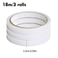 ราคา กระดาษกาวสองหน้า3วอลลุ่ม15มม 18ม เทปกาวสีขาวสองหน้าแข็งแรงมากกว้างสำหรับใช้ในสำนักงานและใช้ในครัวเรือนแบบ DIY เทปสองหน้ากระดาษโปสเตอร์ที่มีกาวสูงแข็งแรงปรับปรุงบ้าน (20359876169)