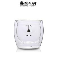 ราคา Alechaung แก้วกาแฟ 2 ชั้น 250มล แก้วน้องหมี หน้าหมีน้อย แก้วคาเฟ่ แก้วกาแฟ ใส่น้ำร้อนเย็นได้ แก้วทรงหัวน้องหมี (20318905844)