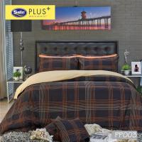 ราคา Satin Plus ชุดเซ็ท ผ้าปูที่นอน5ฟุต และ ผ้าปูทีนอน 6 ฟุต ผ้านวม ใหม่ นุ่มมาก (704252674)