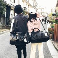 ราคา พร้อมส่ง กระเป๋าเดินทางหนังขนาดใหญ่ สำหรับเดินทางกระเป๋าหนังมีช่องใส่รองเท้า กระเป๋าเดินทางเเบบหนังกันน้ำอย่างดี ซิปลื่น (20439275931)