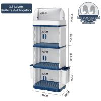 ราคา SUNOOM ตู้คว่ำจานชาม ตู้เก็บจานชาม ที่ใส่ช้อนส้อม ที่คว่ำจานมีฝา ที่เก็บจานชาม ชั้นวางในครัว ที่คว่ำจาน ชั้นวางจานชาม 1 ชั้น 2ชั้น 3 ชั้น (20435458169)