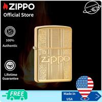 ราคา Zippo Pattern Design High Polish Brass Windproof Lighter Zippo 29677 Lighter Without Fuel Inside การออกแบบแพทเทิร์น ไฟแช็กไม่มีเชื้อเพลิงภายใน (14116500388)