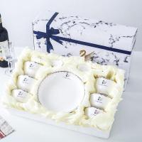 ราคา DINNER SET ชุดจานชาม ชุดจานชามเซรามิค สไตล์ยุโรป ชามลายเซรามิก จานลายเซรามิคกระเบื้อง 1เซ็ตมี 16ชิ้น (10782046973)