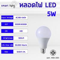 ราคา หลอดไฟปิงปอง LED ขั้วE27 ใช้ไฟฟ้า220V สว่างนวลตา 5W 7W 9W 12W 15W 18W 22W แสงขาว เเสงวอร์มไวท์ T8 (20576148247)