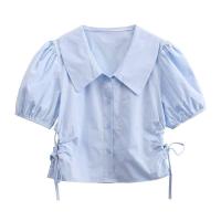 ราคา เสื้อยืดแขนพองผู้หญิงเสื้อเอวลอยฤดูร้อน (19379025499)