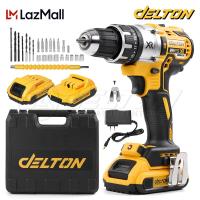 ราคา DELTON สว่านไร้สาย สว่าน 3 ระบบ 99V มีระบบกระแทก Cordless Impact Drill สว่านกระแทก ไร้สาย สว่านแบต พร้อมแบตเตอรี่ สายชาร์จ ดอกไขควง ดอกสว่าน เครื่องมือช่าง ครบชุด รุ่น DXR 99P (19522047943)