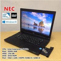 ราคา โน๊ตบุ๊คมือสอง Notebook NEC Celeron 3855M 1 60GHz RAM 4GB HDD 250GB ขนาด15 6 นิ้ว สภาพ95 (18591124595)