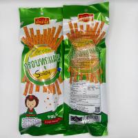 ราคา 1 แพ็ค 12 ซอง ขนมอบกรอบรสเผ็ด เขียวเผ็ด (20001376952)