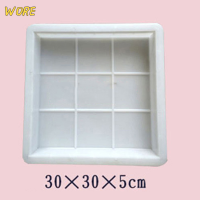 ราคา Lowest price WORE เครื่องทำทางเดินแบบ DIY แม่พิมพ์อิฐคอนกรีตหินสี่เหลี่ยมสำหรับแผ่นคอนกรีตลานสวนสนามหญ้าทางเท้าถนนทางเดินรถแล่น (20140081191)
