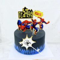 ราคา ป้ายวัดเกิด birthdayสไปเดอร์แมน อุปกรณ์ตกแต่งเค้กวันเกิดซูเปอร์ฮีโร่สไปเดอร์แมน Marvel Avengers ชุดสไปเดอร์แมน (17442059184)