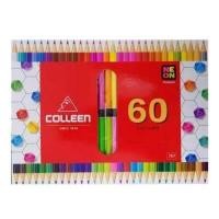 ราคา พร้อมส่ง Colleen สีไม้คอลลีน 2 หัว 30แท่ง 60 สี รุ่น787 แท่งเหลี่ยม (20392357958)