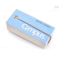 ราคา Campus Word Cards สมุดจดศัพท์ การ์ดคำศัพท์ แบบพกพา สินค้านำเข้าจากญี่ปุ่น มี 3 สี สีพาสเทล ใช้งานสะดวก เนื้อกระดาษดี (16220193298)