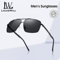 ราคา แว่นกันแดดลำแสงคู่ของผู้ชาย LouisWill แว่นตาระบายความร้อนแว่นกันแดดแว่นกันแดดกันแสงแว่นกันแดดขับรถแว่นกันแดดโพลาไรซ์ทน UV400สำหรับผู้ชาย (20302771565)