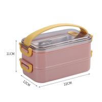 ราคา 304 Stainless Steel Thermal Lunch Box Office Worker Bento Box Single Double Layer Student Children Food Storage Container Store (16290475699)