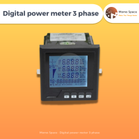 ราคา ดิจิตอลแอมป์มิเตอร์ 3 เฟส มิเตอร์ไฟ รองรับการเชื่อมต่อกับระบบ Smart Meter Online Digital Power Meter 3 Phase (18064166364)