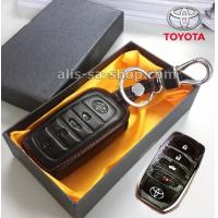 ราคา ซองหนังแท้ ใส่กุญแจรีโมทรถยนต์ All New Toyota Fortuner TRDCamry Hybrid 2015 18 รุ่นหนังนิ่ม 4 ปุ่ม โลโก้ เงิน (13703401101)