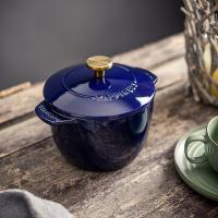 ราคา 16cm Cast Iron Dutch Oven 1 8L 2QT Red Blue Pink (18193411943)