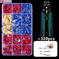 ราคา จัดส่งตลอด 24 ชั่ว ขั้วต่อสายไฟหุ้มฉนวนคละ 280 ชิ้น Assorted Crimp Spade Terminal Insulated Electrical Wire Cable Connector Kit Set (20344485387)