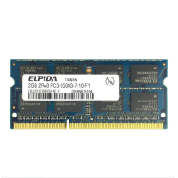 ราคา 2Rx8 DDR3 2GB 4GB PC3 10600S 1333MHz PC3 8500S 1066MHz สำหรับ ELPIDA หน่วยความจำแล็ปท็อปโน๊ตบุ๊ค (18651202133)