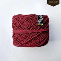 ราคา เชือกฟอกนิ่ม 4Ply โทนแดง ส้ม เชือกฟอก สำหรับถักกระเป๋า หมวก งานอยู่ทรง I ไหมพรมฟ้ามุ่ย Fahmui Yarn (19577194589)