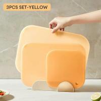 ราคา JEETEE 3 PCS Chopping Board Set Meat Fruit Multi function Cutting Board Food Grade Material (20459261308)