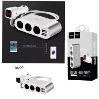 ราคา Hoco Z13 LCD ONE PULL THREE Car Charger ที่จุดบุุหรี่3ช่อง ของแท้ 100 (507416778)