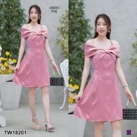 ราคา เดรสใส่ออกงาน สวยเรียบหรู เดรสไปงานแต่ง (19941544081)