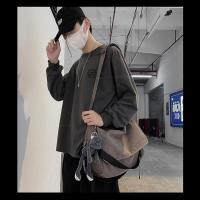 ราคา ARCTIC HUNTER กระเป๋าสะพายข้างผู้ชาย วินเทจลําลองผ้าใบเดินทางกระเป๋าสะพายนักเรียนกระเป๋าสะพาย ความจุใหญ่ เรียบง่าย (16900960998)