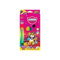 ราคา ดินสอสีไม้ รุ่นสว่างพิเศษ 12 18 24 สี แท่งสั้น แท่งยาว มาสเตอร์อาร์ต Super Bright แถมกบเหลา master art 1กล่อง (11166557700)