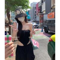 ราคา Cici 3061 เกาะอกทรงสามเหลี่ยม ดีเทลผูกโบว์ด้านหน้า (18831663307)