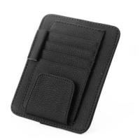 ราคา ที่เก็บบัตร ติดกับที่บังแดดในรถยนต์ ที่เก็บแว่น เก็บของได้หลากหลาย หนังวัวแท้ (3987540958)