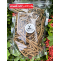 ราคา เศษสติ๊กปลาแท้ เศษสติ๊กไก่ สติ๊กปลาเนื้อนิ่มOmega3 6 ขนมหมา ขนมแมว ขนมชูก้าไรเดอร์ 450กรัม (17448090157)