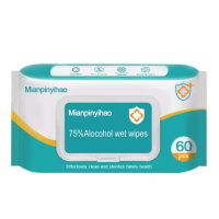 ราคา ทิชชู่ เปียก แอลกอฮอล์ 75 ทิชชู่ แอลกอฮอล์ ทิชชู่แอลกอฮอล์บรรจุ ทิชชู่เปียกผสม แอลกอฮอล์75 Alcohol wipes ฆ่าเชื้อ เช็ดมือ (20645947760)
