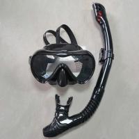 ราคา Professional Scuba แว่นดำน้ำแว่นตาซิลิโคนดำน้ำ Anti Fog มุมมองกว้าง Snorkel Full ท่อหายใจสระว่ายน้ำแว่นตา (9323353310)
