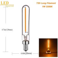 ราคา 2W 4 W Led Filament Bulb E14 Warm White Tubular Candle Bulb Dimmable Vintage Light Bulbs Interior Mentol Lampu (15110234140)