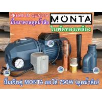 ราคา ปั๊มเจ็ทคู่ น้ำลึก มีออโต้ MONTA FPE 1HP 750W ใบพัดทองเหลือง ลูกปืนอย่างดี ทองแดงแท้ ดูดน้ำลึก ปั๊มน้ำอัตโนมัติ ปั๊มเจ็ท ปั๊มบาดาล ปั๊มน้ำลึก (18304869411)