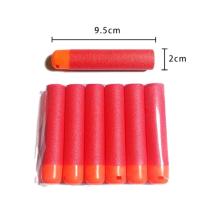 ราคา 6PCS 9 5ซม ลูกดอกเติม EVA แดงกระสุนนิ่มสำหรับ Nerf N Strike Mega ลูกปืนของเล่น (9154286211)