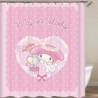 ราคา ม่านห้องน้ำ 180x180cm ผ้าม่านลายการ์ตูน ม่านกั้นอาบน้ำ ผ้าม่านคิตตี้ โดเรมอน เมโลดี้ คุโรมิ ชินนาม่อน หมีพูห์ Shower Curtain (9844146662)