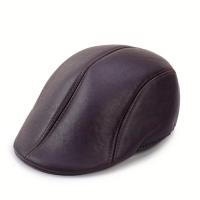 ราคา หมวกเบเร่ต์ชาย หมวกวินเทจ หมวกติงลี่ หนัง PU ส่งจากไทย (16009316899)